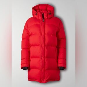 TNA super puff mid length red